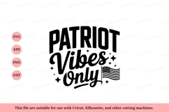 Patriot Vibes Only American Flag image Product Image 1
