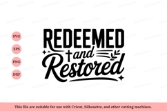 Redeemed Restored Faith Message hope christian Product Image 1