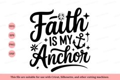 Faith anchor inspirational quote typography Product Image 1