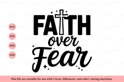 Faith over Fear Christian Quote religious Product Image 1