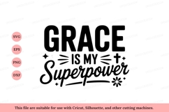 Grace is my superpower faith christian Product Image 1