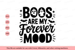 Boos Forever Mood Halloween Ghosts Bats spooky black Product Image 1
