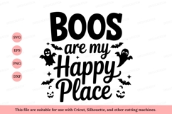 Boos happy place ghosts bats halloween spooky Product Image 1