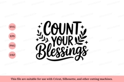 Count your blessings script typography Product Image 1