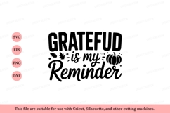 Grateful reminder autumn leaves pumpkin image Product Image 1