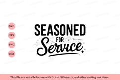 Seasoned for service with cross faith religious Product Image 1