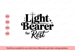Light Bearer for Rest text typography Product Image 1