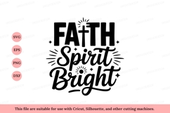 Faith spirit bright lettering christian Product Image 1