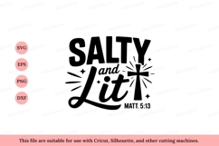 Salty and Lit Cross Design christian bible Product Image 1