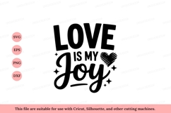 Love is my joy heart text graphic Product Image 1