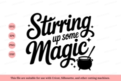 Stirring up some magic cauldron potion witch Product Image 1