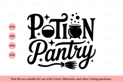 Potion pantry spooky cauldron broom image Product Image 1