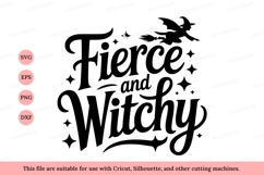 Fierce and Witchy Halloween Design broom magic Product Image 1