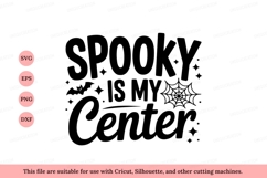 Spooky center Halloween text design image Product Image 1