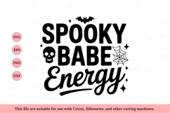 Spooky babe energy Halloween graphic image Product Image 1