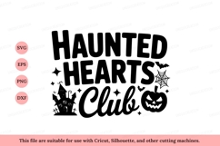 Haunted Hearts Club Halloween Design pumpkin Product Image 1