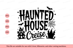 Haunted house creise text graphic image Product Image 1