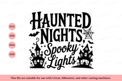 Haunted nights spooky lights halloween Product Image 1