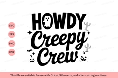 Howdy creepy crew ghost bat pumpkin halloween cactus Product Image 1