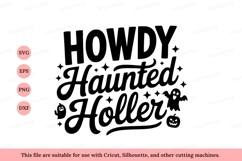 Howdy Haunted Holler Halloween ghost pumpkin Product Image 1