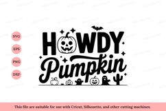 Howdy Pumpkin Halloween Celebration ghost cactus Product Image 1