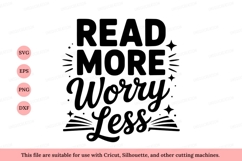 Read more worry less text quote reading Product Image 1