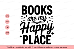 Books are my happy place reading quote Product Image 1
