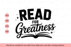 Read for greatness black text on white background book Product Image 1