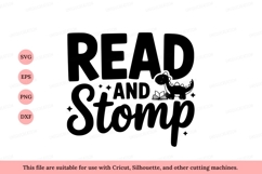 Dinosaur reading book stomp text Product Image 1