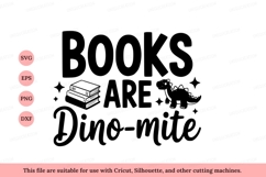 Books Dinosaur Dynamite reading cute Product Image 1