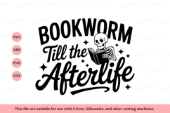 Skeleton reading book afterlife black Product Image 1