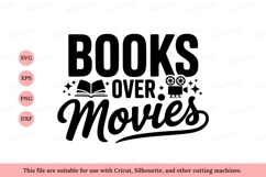 Books over movies text art reading cinema Product Image 1