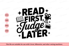 Read first judge later book camera reading movie Product Image 1