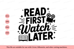 Read first watch later book movie reading watching Product Image 1