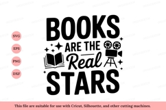 Books are real stars reading cinema Product Image 1