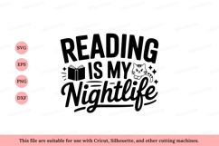 Reading nightlife book cat literature Product Image 1