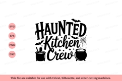 Haunted Kitchen Crew Halloween Design bats Product Image 1