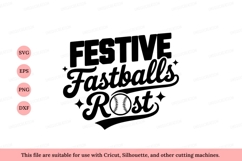 Festive fastballs rost baseball softball Product Image 1