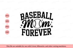 Baseball mom forever text sport Product Image 1