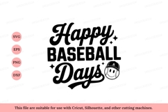 Happy baseball days smiling ball image Product Image 1