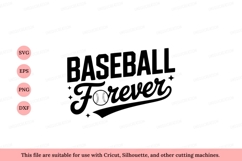 Baseball Forever Text Design sport game Product Image 1