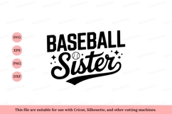 Baseball Sister Sporty Script game team Product Image 1