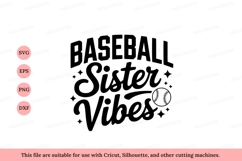 Baseball Sister Vibes sport game Product Image 1
