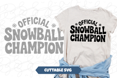 Official Snowball Champion Funny Christmas SVG Product Image 1