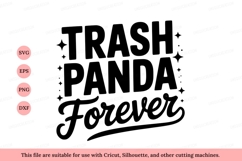 Trash Panda Forever Text Design lettering Product Image 1