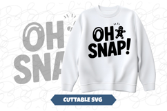 Oh Snap Gingerbread Christmas svg Product Image 1