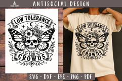 Antisocial Skull Bundle SVG PNG Sarcastic designs Product Image 20