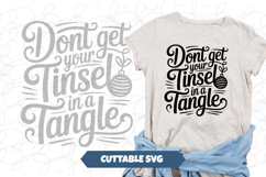 Don&#039;t Get Your Tinsel in a Tangle Christmas svg Product Image 1