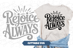 Rejoice Always Christian SVG Product Image 1