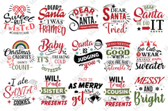 40 Christmas Quotes SVG Bundle, Funny Christmas Deign Product Image 2